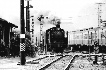 国鉄C57形蒸気機関車 C57-46 鉄道フォト・写真 by norikadさん 生野駅 (兵庫県)：1971年10月28日00時ごろ