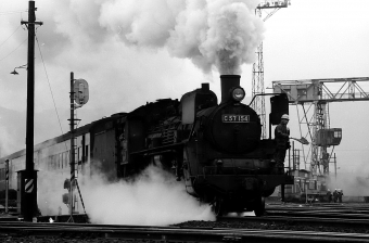 国鉄C57形蒸気機関車 C57-154 鉄道フォト・写真 by norikadさん 長崎駅 (長崎県)：1971年12月26日00時ごろ