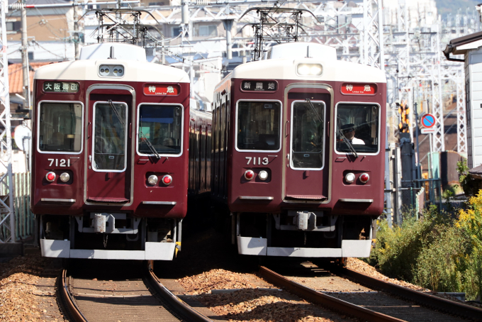 阪急電鉄 阪急7000系電車 7113 王子公園駅 鉄道フォト・写真 by