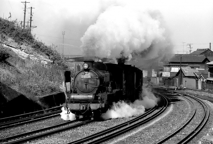 国鉄D60形蒸気機関車 D60-26 直方駅 (JR) 鉄道フォト・写真 by norikad