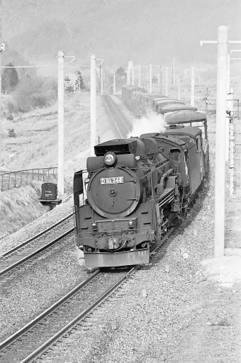 国鉄D51形蒸気機関車 D51-348 鉄道フォト・写真 by norikadさん 上松駅：1972年03月07日00時ごろ
