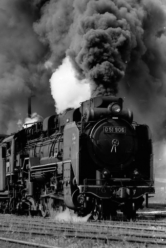 国鉄D51形蒸気機関車 D51-906 鉄道フォト・写真 by norikadさん ：1972年10月01日00時ごろ
