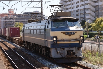 JR貨物 国鉄EF66形電気機関車 EF66-27 鉄道フォト・写真 by norikadさん 大久保駅 (兵庫県)：2020年10月21日12時ごろ