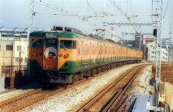 JR西日本 国鉄113系電車 鉄道フォト・写真 by norikadさん 新長田駅 (JR)：1989年01月07日00時ごろ