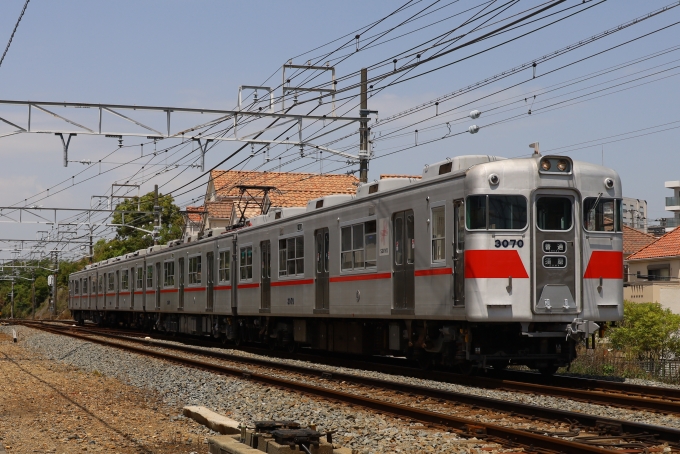 鉄道フォト・写真：山陽電車 山陽電気鉄道3000系電車 3070 霞ヶ丘駅 (兵庫県) 鉄道フォト・写真 by norikadさん - 撮影日 2021/04/30 11:32