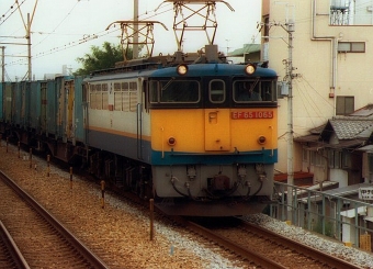 JR貨物 国鉄EF65形電気機関車 EF65-1065 鉄道フォト・写真 by norikadさん 西宮駅 (JR)：1992年06月13日00時ごろ