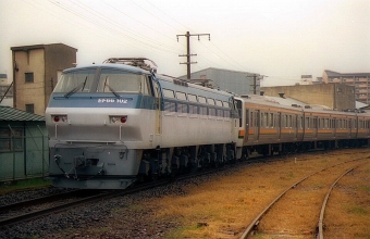 JR貨物 国鉄EF66形電気機関車 EF66-102 鉄道フォト・写真 by norikadさん 兵庫駅：1989年02月24日00時ごろ