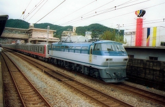 JR貨物 国鉄EF66形電気機関車 EF66-117 鉄道フォト・写真 by norikadさん 須磨駅：1990年09月30日00時ごろ