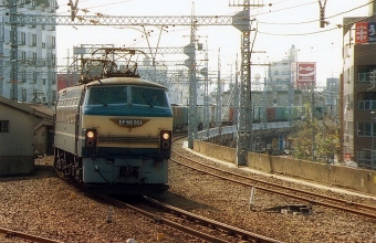 JR貨物 国鉄EF66形電気機関車 EF66-901 鉄道フォト・写真 by norikadさん 神戸駅 (兵庫県)：1991年11月10日00時ごろ