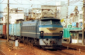 JR貨物 国鉄EF66形電気機関車 EF66-37 鉄道フォト・写真 by norikadさん 姫路駅：1992年03月08日00時ごろ