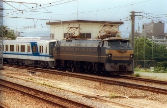 JR貨物 国鉄EF66形電気機関車 EF66-21 鉄道フォト・写真 by norikadさん 西宮駅 (JR)：1992年06月13日00時ごろ