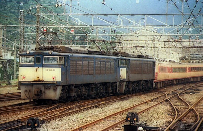 JR東日本 国鉄EF63形電気機関車 EF63-11 鉄道フォト・写真 by norikadさん 横川駅 (群馬県)：1989年07月31日00時ごろ