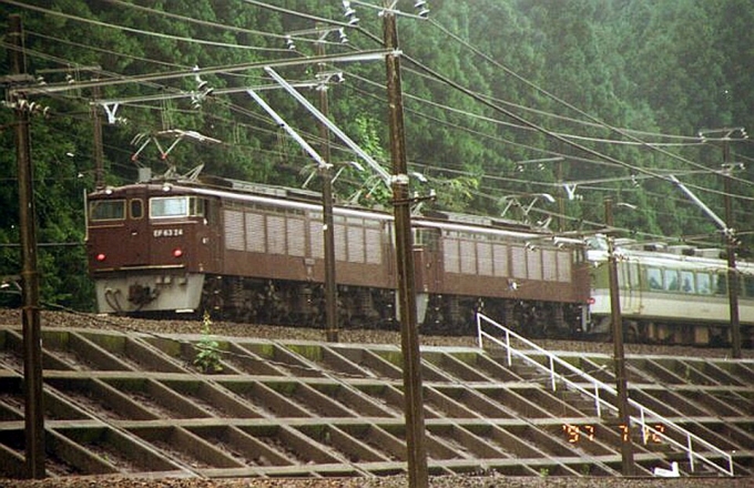 JR東日本 国鉄EF63形電気機関車 鉄道フォト・写真 by norikadさん 横川駅 (群馬県)：1997年07月12日00時ごろ