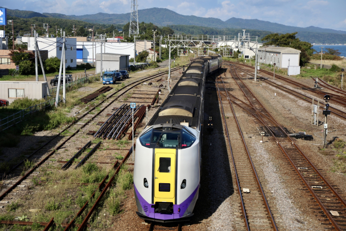 森 函館 鉄道標識 函館駅から森駅(2024年02月23日) 鉄道乗車記録(鉄