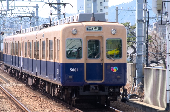 阪神電鉄 阪神5001形電車 5001 魚崎駅 (阪神) 鉄道フォト・写真 by 