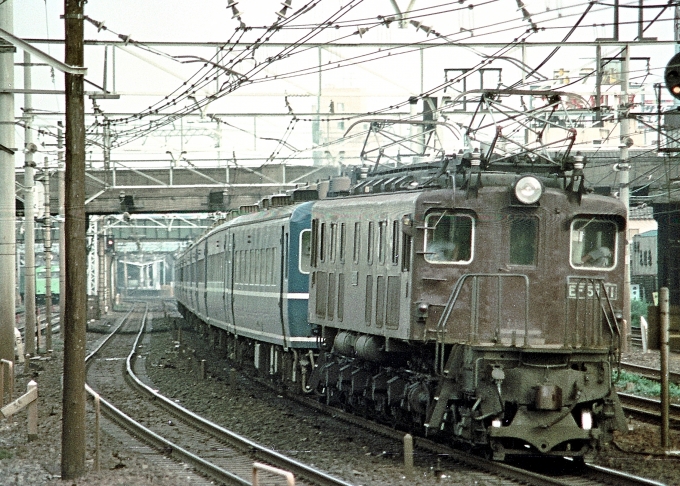 国鉄EF57形電気機関車 はくつる51号　推進回送 EF5711 鉄道フォト・写真 by Petsさん ：1976年08月15日00時ごろ