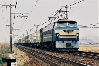 国鉄EF66形電気機関車 EF66 30 鉄道フォト・写真 by 北東航1さん 中庄駅：1986年10月29日00時ごろ