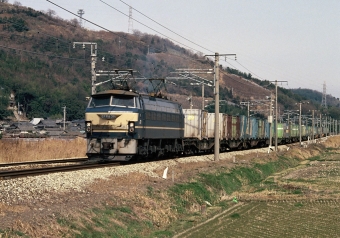 JR貨物 国鉄EF66形電気機関車 EF66 39 鉄道フォト・写真 by 北東航1さん 瀬戸駅：1990年02月28日00時ごろ