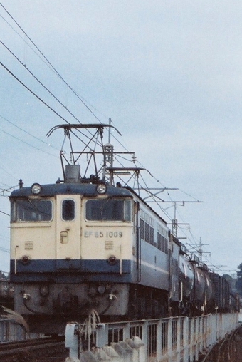国鉄EF65形電気機関車 EF65 1009 鉄道フォト・写真 by 北東航1さん 岡本駅 (栃木県)：1982年10月17日20時ごろ