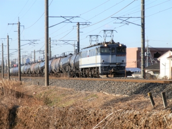 JR貨物 国鉄EF65形電気機関車 EF65 2060 鉄道フォト・写真 by 北東航1さん 岡本駅 (栃木県)：2013年12月28日08時ごろ