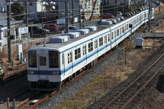 鉄道フォト・写真：東武鉄道 東武8000系電車 8499 越生駅 (東武) 鉄道フォト・写真 by spockerさん - 撮影日 2022/02/01 13:47