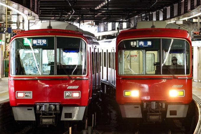 鉄道フォト・写真：名古屋鉄道 名鉄3500系電車 3702 金山駅 (愛知県|名鉄) 鉄道フォト・写真 by REDさん - 撮影日 2020/12/28 00:00