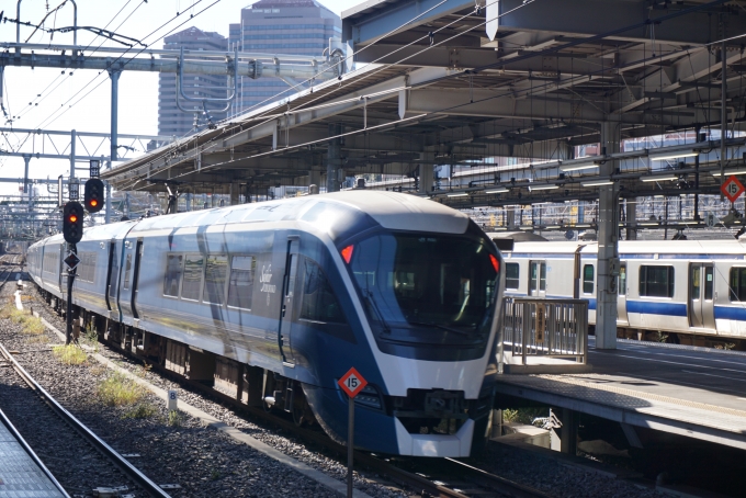 鉄道フォト・写真：JR東日本E261系電車 サフィール踊り子 クロE261-1 品川駅 (JR) 鉄道フォト・写真 by トレインさん - 撮影日 2022/12/24 11:11