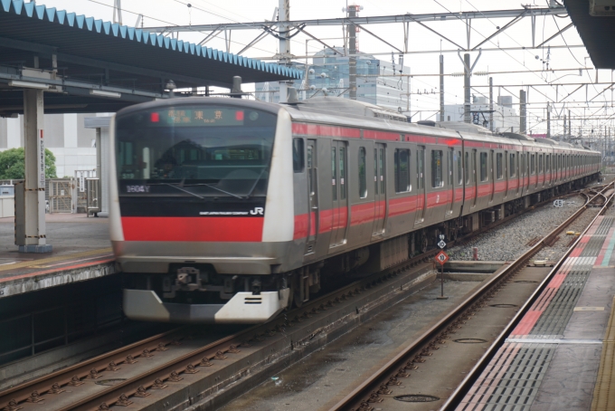 鉄道フォト・写真：JR東日本E233系電車 クハE233-5019 海浜幕張駅 鉄道フォト・写真 by トレインさん - 撮影日 2024/07/13 16:06