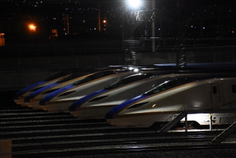 JR東日本 E7・W7系新幹線電車 あさま(新幹線) 鉄道フォト・写真 by おなだいさん 三才駅：2021年10月23日04時ごろ