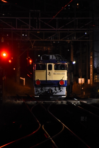 JR東日本 国鉄EF65形電気機関車 EF65-1105 鉄道フォト・写真 by おなだいさん 下諏訪駅：2022年02月02日19時ごろ