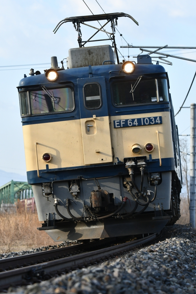 JR貨物 国鉄EF64形電気機関車 EF64-1034 鉄道フォト・写真 by おなだいさん 安茂里駅：2024年03月31日06時ごろ