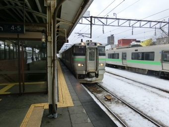 JR北海道 クハ733形 クハ733-221 鉄道フォト・写真 by TETSUDORAさん 小樽駅：2017年02月11日10時ごろ