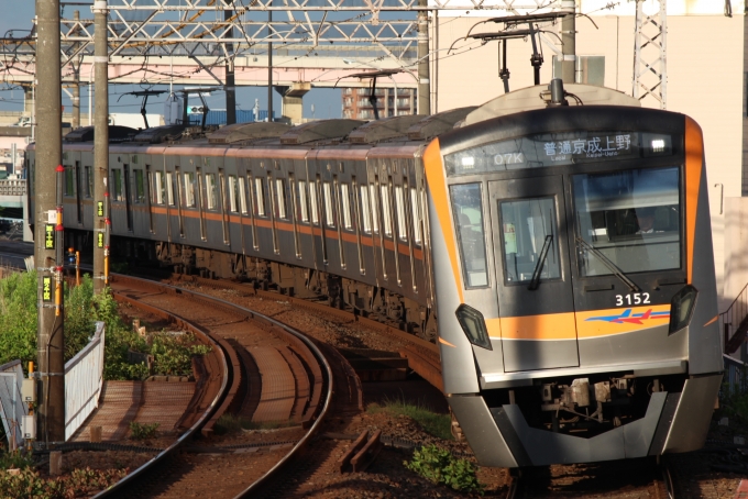 鉄道フォト・写真：京成電鉄 京成3100形電車  3152-8 京成関屋駅 鉄道フォト・写真 by 712Aさん - 撮影日 2024/07/24 17:58