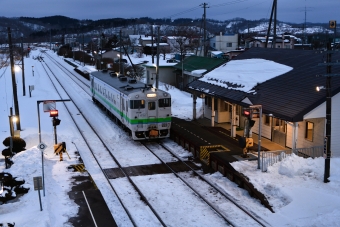 JR北海道 キハ40形 キハ40 1756 鉄道フォト・写真 by papaさん 音別駅：2021年02月07日06時ごろ