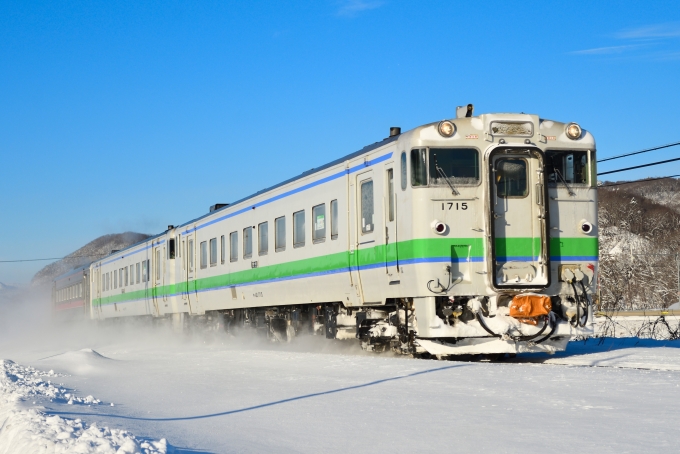 鉄道フォト・写真：JR北海道 国鉄キハ40系気動車 キハ40 1715 留辺蘂駅 鉄道フォト・写真 by papaさん - 撮影日 2022/01/20 08:30