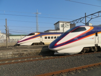 JR東日本 E3系新幹線電車 E322形(M2c) つばさ(新幹線) 鉄道フォト・写真 by kinokuniさん 赤湯駅 (JR)：2020年03月26日15時ごろ