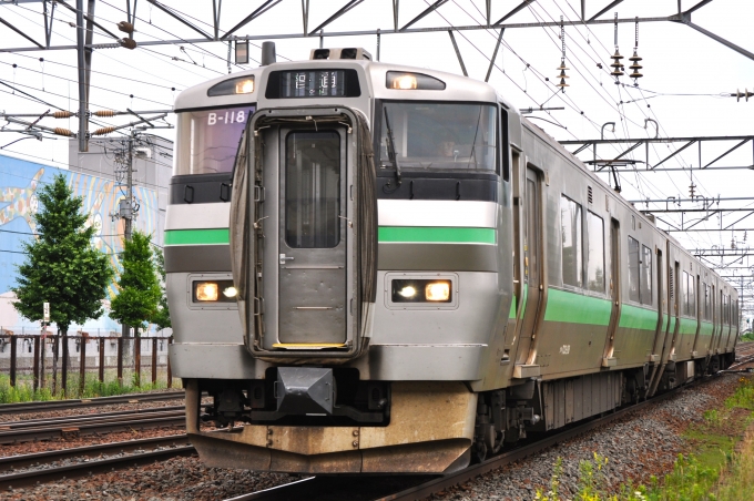 鉄道フォト・写真：JR北海道733系電車  クハ733-118 苗穂ストレート 鉄道フォト・写真 by mr.golfさん - 撮影日 2024/07/09 14:49