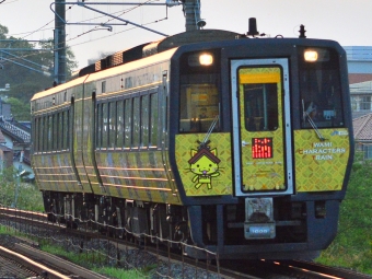 JR西日本 Iwami Character Train キハ187-1505 鉄道フォト・写真 by Cherry blossomsさん 東山公園駅 (鳥取県)：2017年05月04日00時ごろ