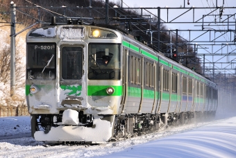 JR北海道721系電車 鉄道フォト・写真 by hirohiro77さん 上野幌駅：2012年01月14日13時ごろ