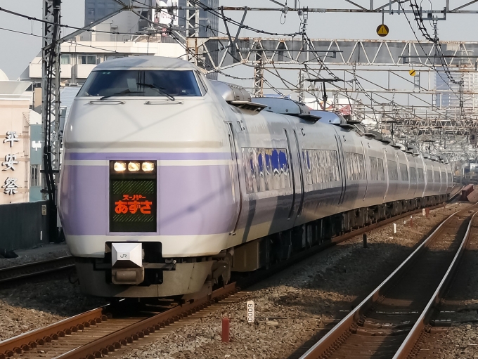 JR東日本E351系電車 スーパーあずさ クハE351-1002 高円寺駅 鉄道