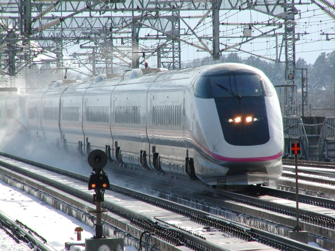 JR東日本 E3系新幹線電車 こまち(新幹線) 鉄道フォト・写真 by よったんさん 北上駅：2002年02月11日14時ごろ