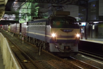 JR貨物 国鉄EF66形電気機関車 EF66-27 鉄道フォト・写真 by LGMTAKUさん 京都駅 (JR)：2019年04月21日21時ごろ