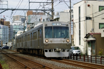静岡鉄道クハ1500形 1503 鉄道フォト・写真 by もこっここっここさん 日吉町駅：2017年04月17日08時ごろ