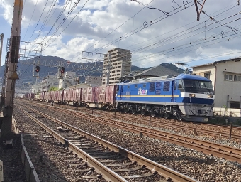 JR貨物 EF210形 EF210-335 鉄道フォト・写真 by てばどめさん 須磨寺駅：2021年10月14日14時ごろ