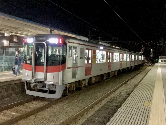 山陽電車クモハ6100形 6116 鉄道フォト・写真 by てばどめさん 藤江駅：2021年10月29日18時ごろ