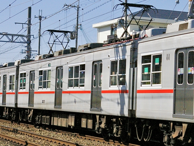 山陽電車モハ3050形 3071 鉄道フォト・写真 by てばどめさん 藤江駅：2022年04月17日15時ごろ