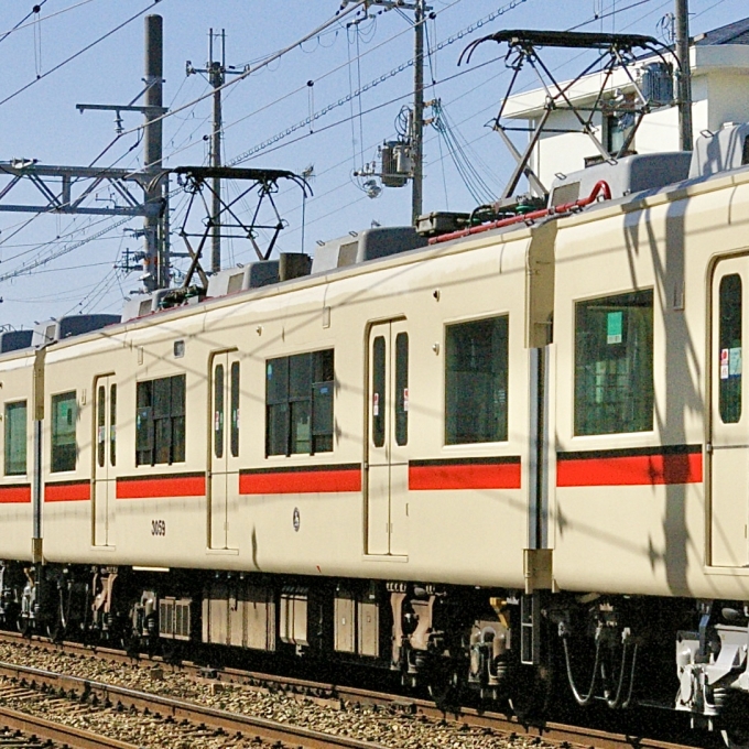 山陽電車モハ3050形 3059 鉄道フォト・写真 by てばどめさん 藤江駅：2022年04月17日15時ごろ