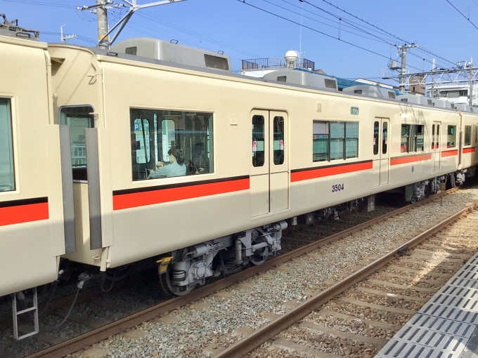 山陽電車サハ3500形 3504 鉄道フォト・写真 by てばどめさん 藤江駅：2022年06月23日07時ごろ