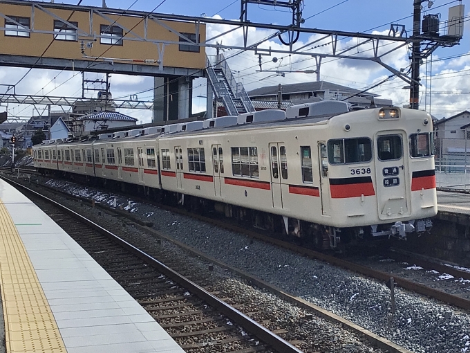 鉄道フォト・写真：山陽電車 山陽電気鉄道3000系電車 3638 林崎松江海岸駅 鉄道フォト・写真 by てばどめさん - 撮影日 2023/01/25 13:46