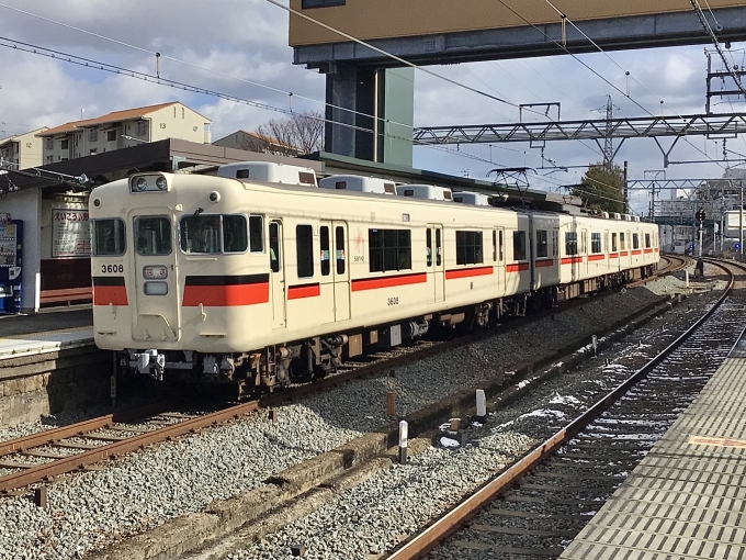 鉄道フォト・写真：山陽電車 山陽電気鉄道3000系電車 3608 林崎松江海岸駅 鉄道フォト・写真 by てばどめさん - 撮影日 2023/01/25 13:43